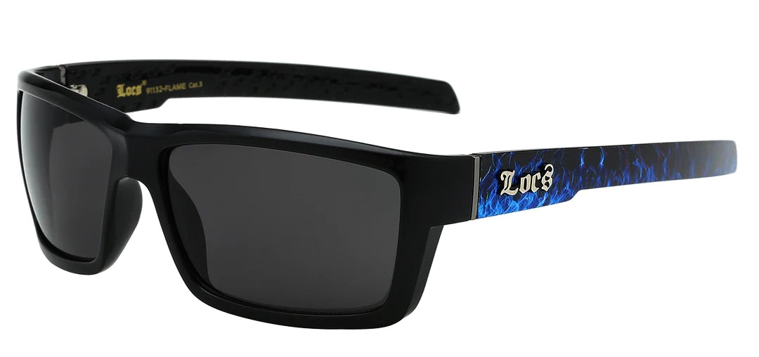 Blue store locs sunglasses