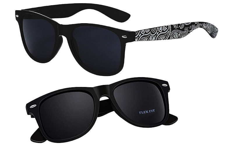 Men's Polarized Sunglasses with Skull Zipper