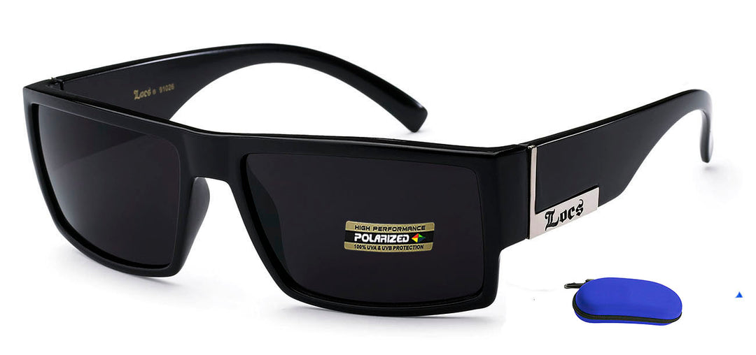 Classic Square Polarized Locs Sunglasses With Logo