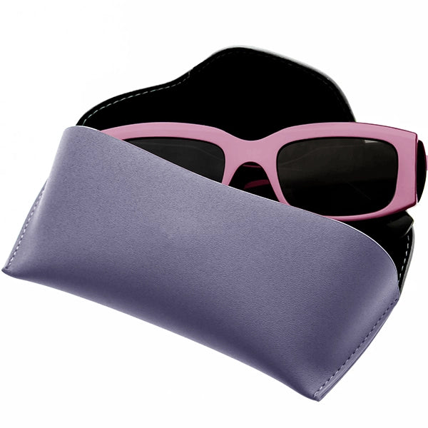 Soft Faux Leather Sunglass  Case w/ Magnetic Closure