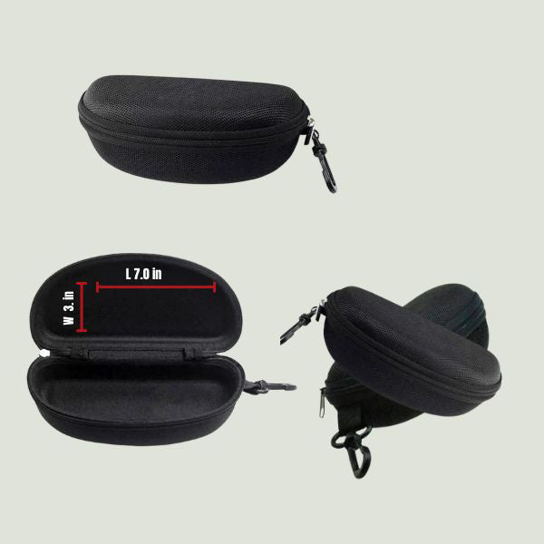 Locs sunglass hard zipper case