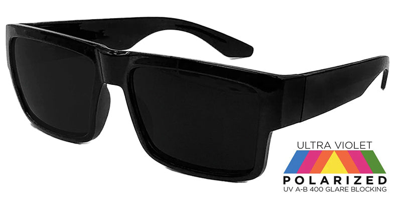 Old school Large Frame Locs Polarized Sunglasses