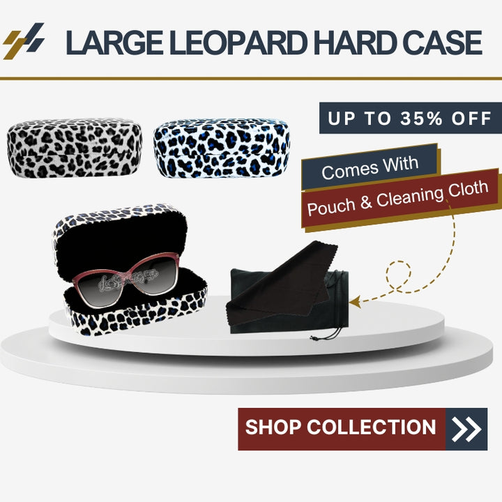 Large Leopard Print Hard  Case