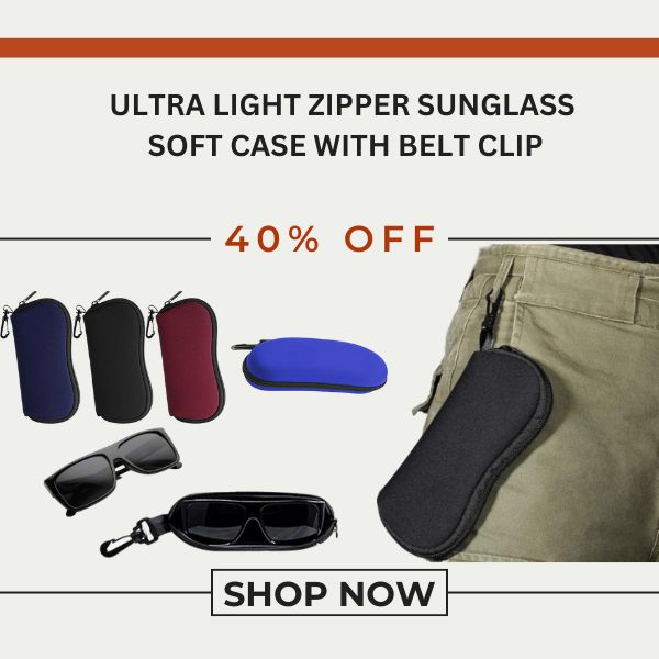 Locs Ultra Light Neoprene Zipper Sunglass Case