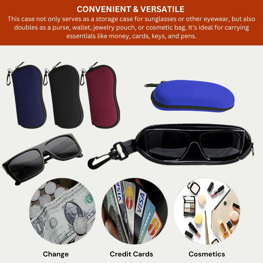 Locs Ultra Light Neoprene Zipper Sunglass Case