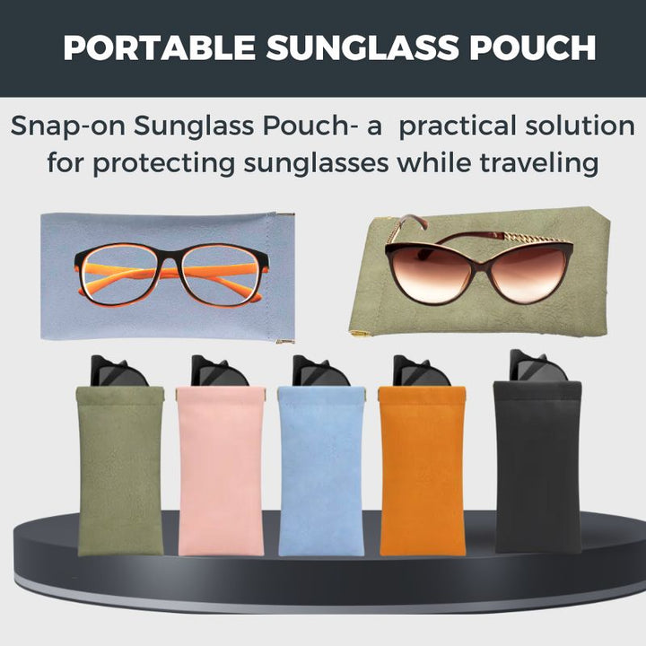 Snap-on Sunglass Pouch for men and women