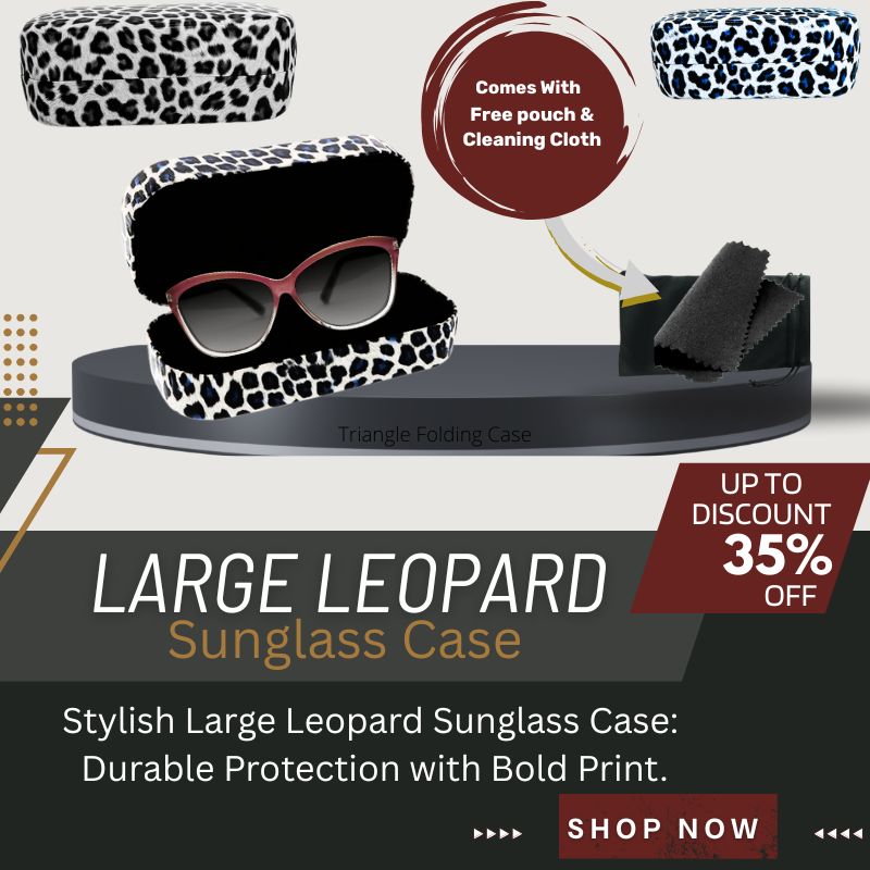 Large Leopard Print Hard  Case