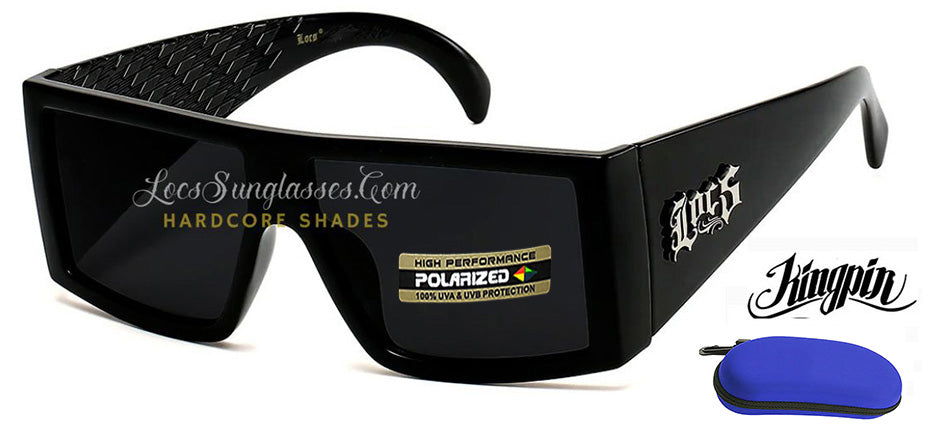 " KINGPIN" Large Frame Polarized Locs Sunglasses