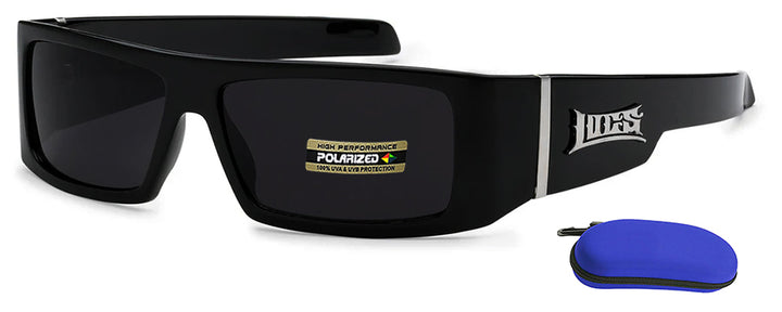 Square Wrap Polarized Locs Sunglasses With Logo