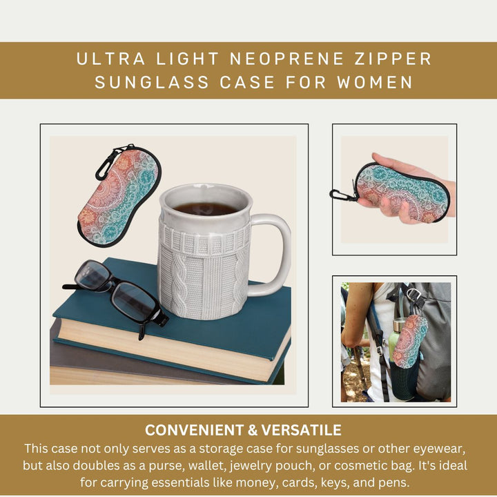 Ultra Light Neoprene Women's Zipper Sunglass Case